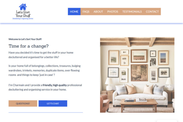 Home Declutterer web design